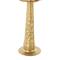 Gold Metal Mushroom Metallic Sculptures with Round Base, 3ct.